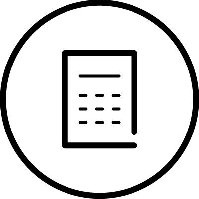 Das Icon der Präsentation symbolisiert die Auslegeordnung zur persönlichen finanziellen Situation im kostenlosen Erstgespräch.
